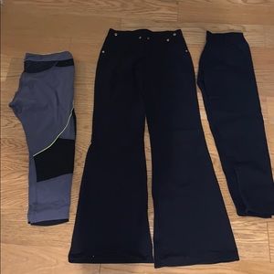 Bundle 3 pairs of gym pants size medium